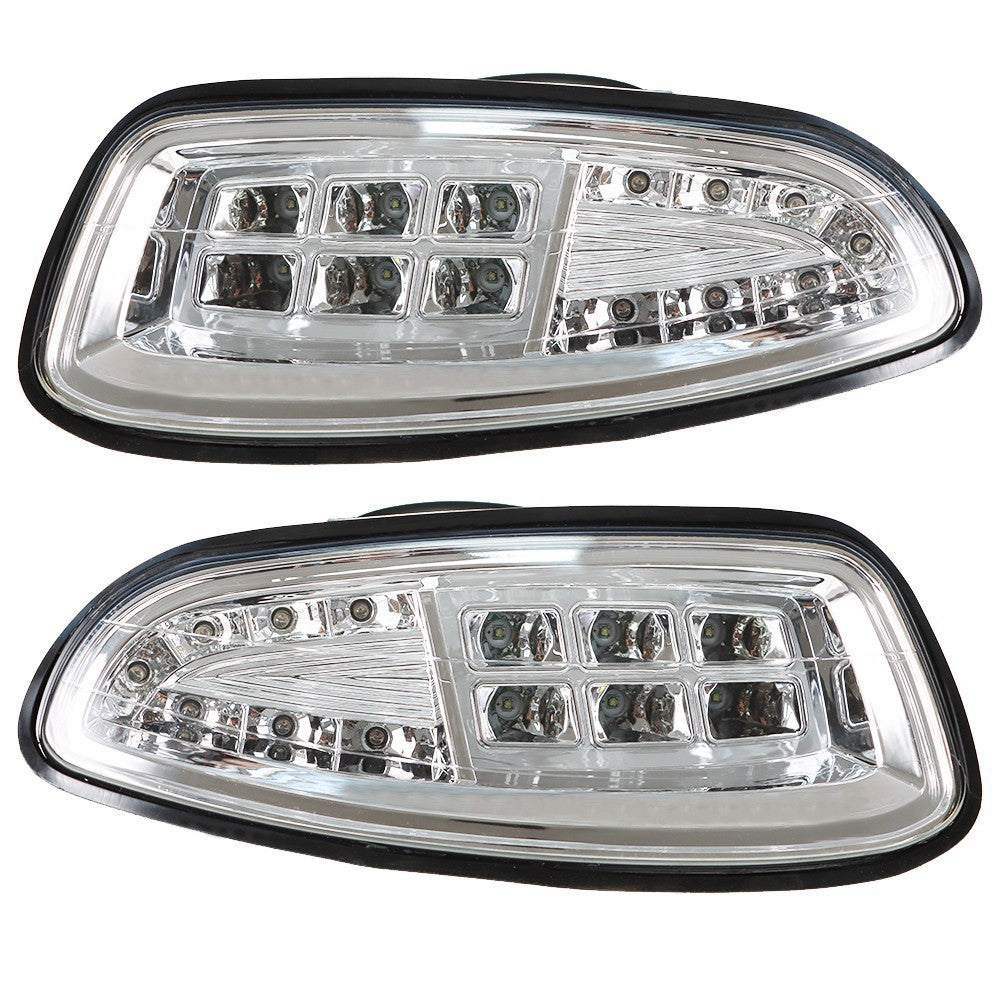 Golf Cart LED Headlight & Tail Light Kit Deluxe Street 2008-2015 All Models
