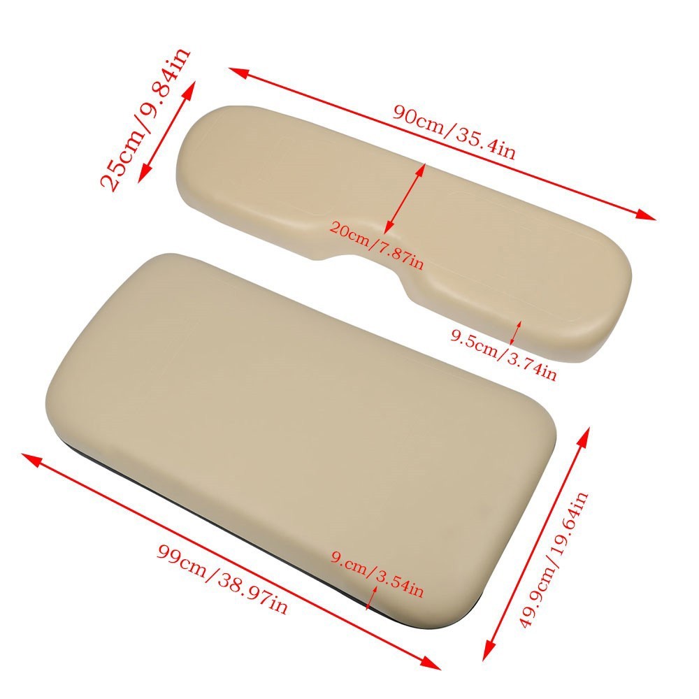 Front Seat Cushion with Hardware for E-Z-GO Medalist TXT Golf Cart 1994-2013