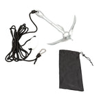 3.2kg White Folding Grapnel Anchor for Boat Marine Kayak - 1PCS Set