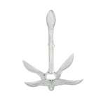 3.2kg White Folding Grapnel Anchor for Boat Marine Kayak - 1PCS Set