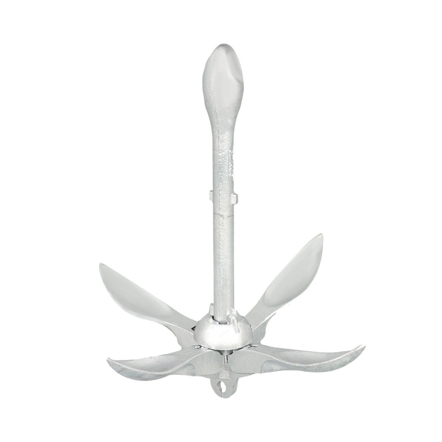 3.2kg White Folding Grapnel Anchor for Boat Marine Kayak - 1PCS Set