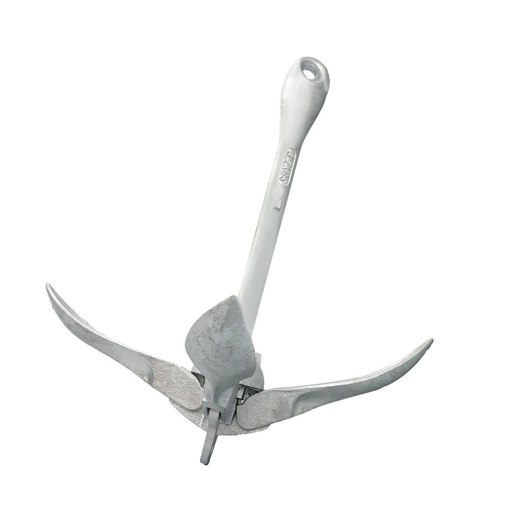 3.2kg White Folding Grapnel Anchor for Boat Marine Kayak - 1PCS Set