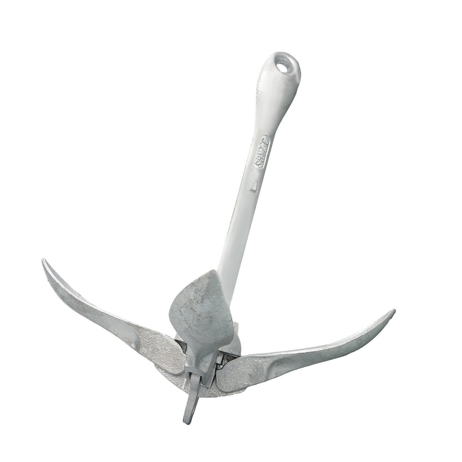 3.2kg White Folding Grapnel Anchor for Boat Marine Kayak - 1PCS Set