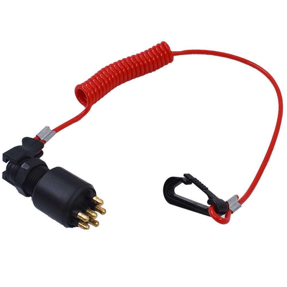 Ignition Key Switch with Safety Lanyard for Evinrude Johnson 175974