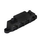 Black 4 Post Busbar 5/16" 12V 250A Power Distribution Block with Cover