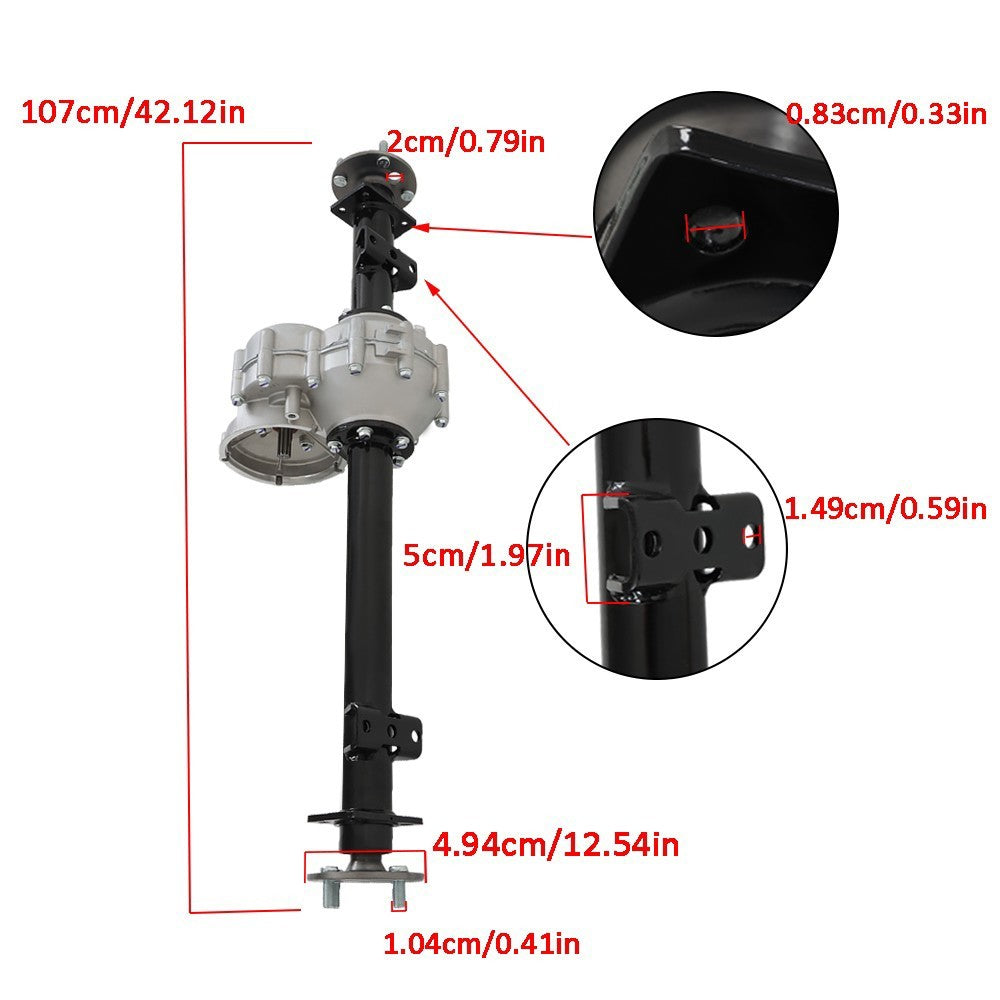 Rear Axle Assembly 1027717-01 for Club Car DS 1998+ & Precedent 2004+ Tram