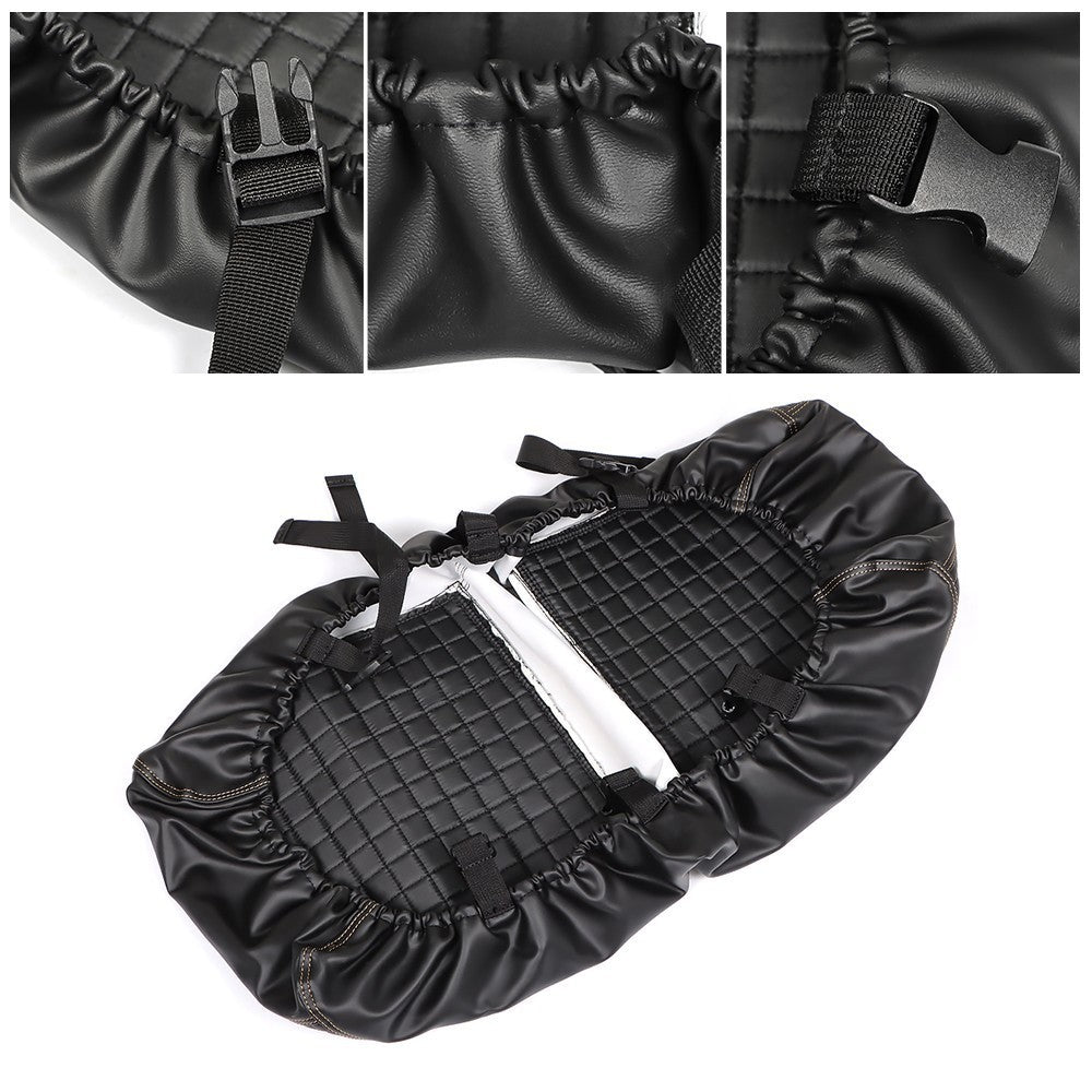 Black Universal Rear Seat Cover Kit for Club Car EZGO Yamaha Golf Cart