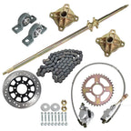 44" ATV Go Kart Rear Live Axle Kit Sprocket Brake Wheel Hub Quad Fit
