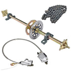 44" ATV Go Kart Rear Live Axle Kit Sprocket Brake Wheel Hub Quad Fit
