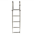 4-Step Stainless Steel Telescoping Boat Ladder Foldable Premium New
