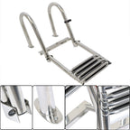 4-Step Stainless Steel Telescoping Boat Ladder Foldable Premium New