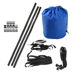 Waterproof Boat Cover 21-24ft Trailerable Pontoon Dark Blue 102" Beam