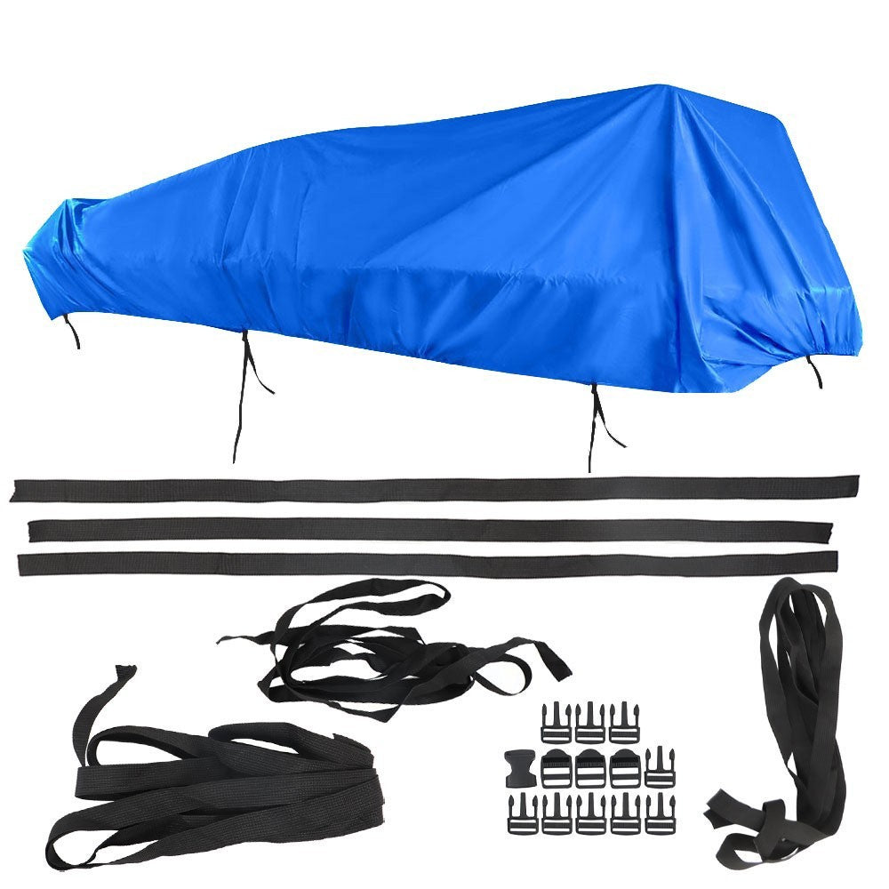 Dark Blue Waterproof Boat Cover 21-24' Trailerable Pontoon Beam 102