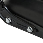 Black Universal Forklift Seat PVC Tractor Seat Foldable w/ Armrests & Switch