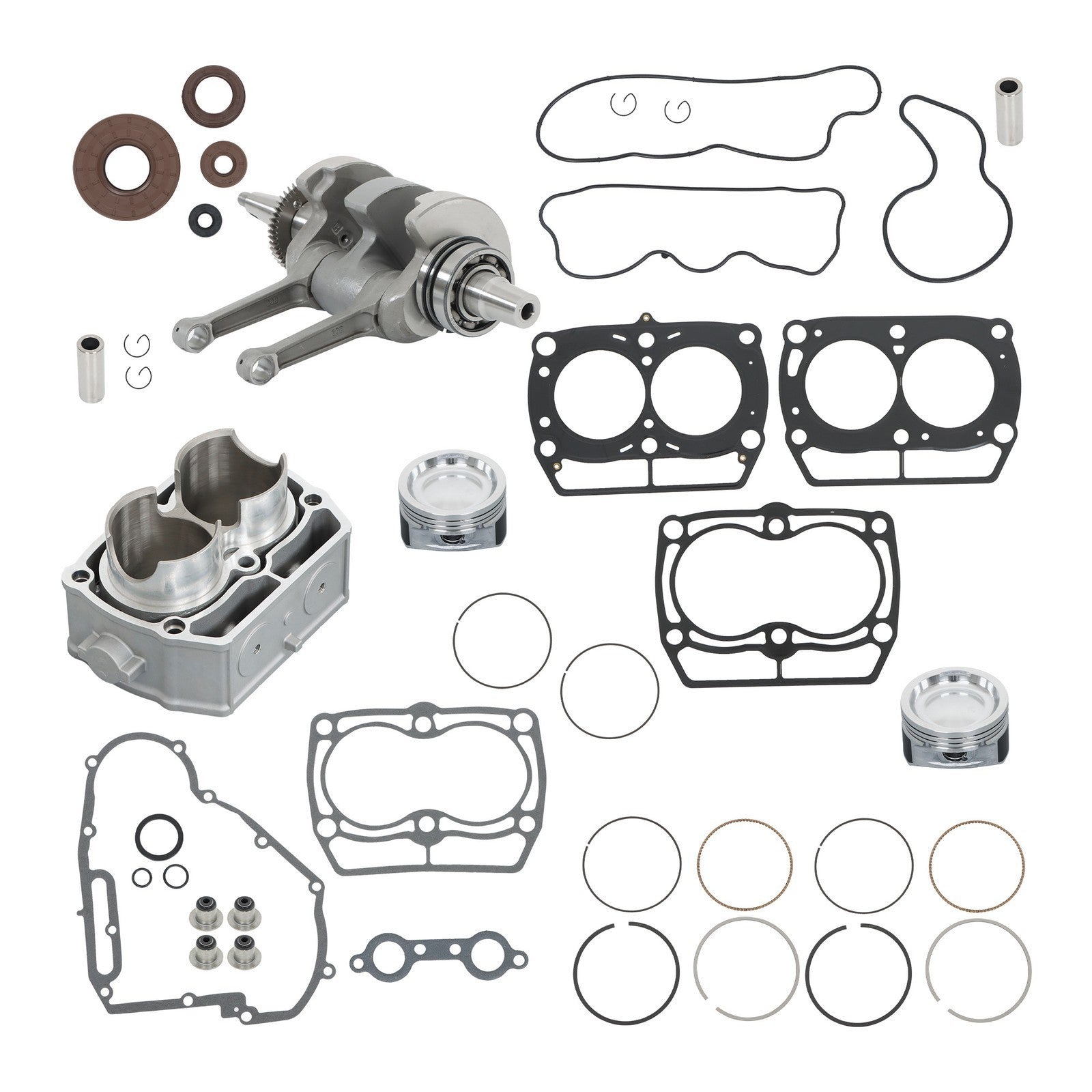 Polaris RZR Ranger 800 Engine Rebuild Kit Crankshaft Pistons Gaskets 2011-2015