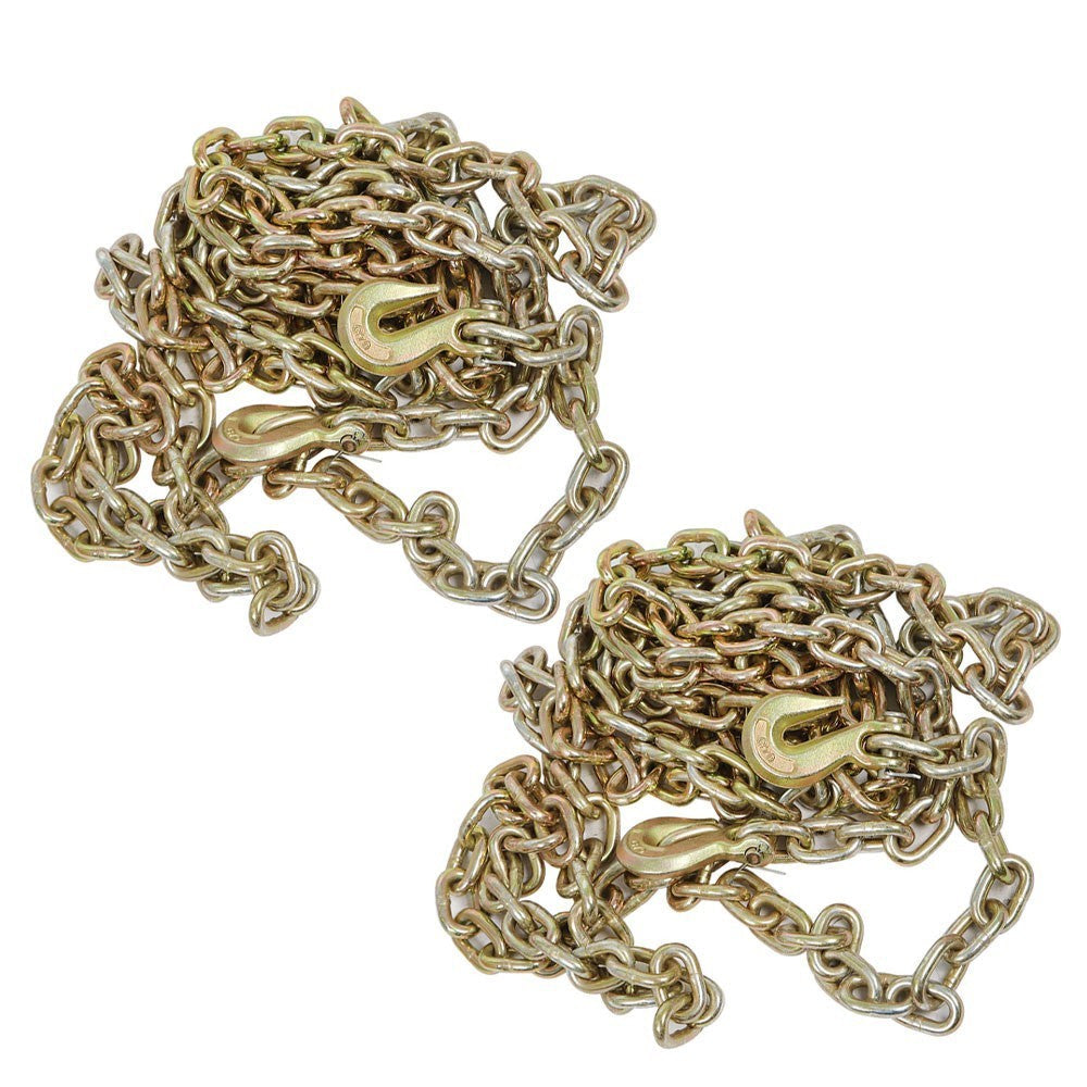 G70 Tow Chain Tie Down Binder 3/8"x20" Flatbed Truck Trailer 2 Pack Safety