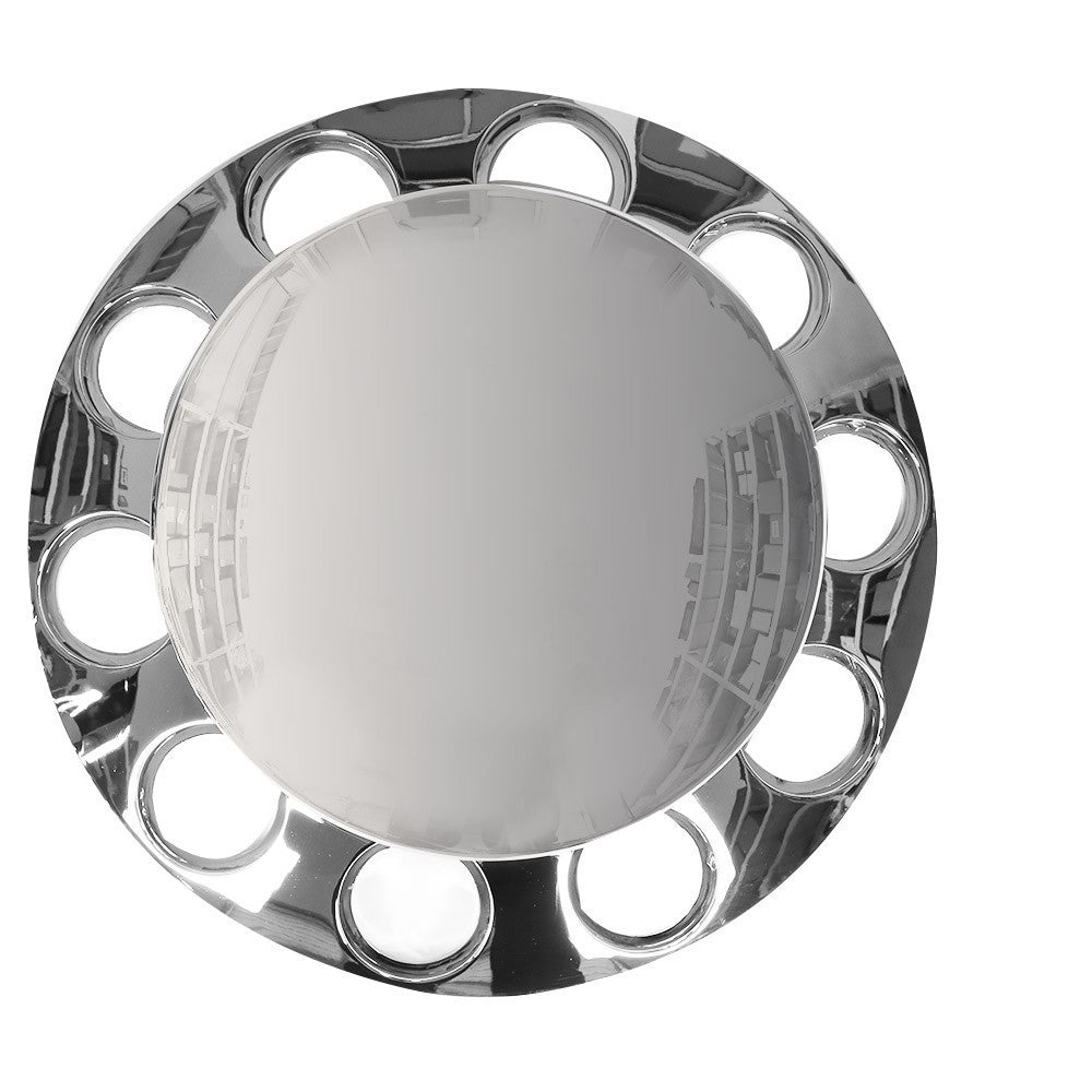 4× 33MM Chrome Rear Wheel Axle Hub Nut Covers Semi ABS Plastic Kit