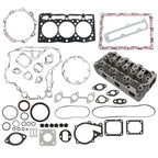 Kubota D1105 Engine Cylinder Head & Full Gasket Kit Compatible Replacement