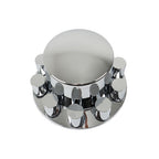 4PCS 33mm Chrome Rear Wheel Axle Covers Hub Caps Lug Nuts for Semi Truck