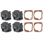 4pcs Carburetor Float Bowl Chamber for Johnson Evinrude 433000 0433000