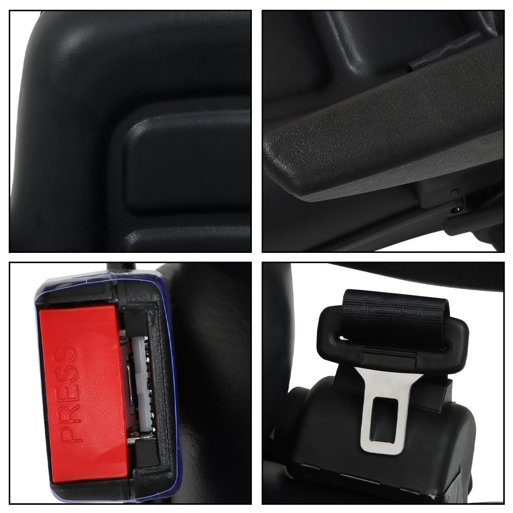 Universal Tractor Forklift Excavator Suspension Seat with Adjustable Backrest