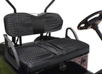 Front & Rear Seat Covers Black Diamond Stitch EZGO Medalist TXT 94-13