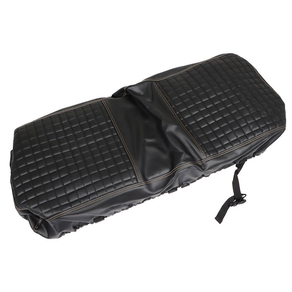 Front & Rear Seat Covers Black Diamond Stitch EZGO Medalist TXT 94-13