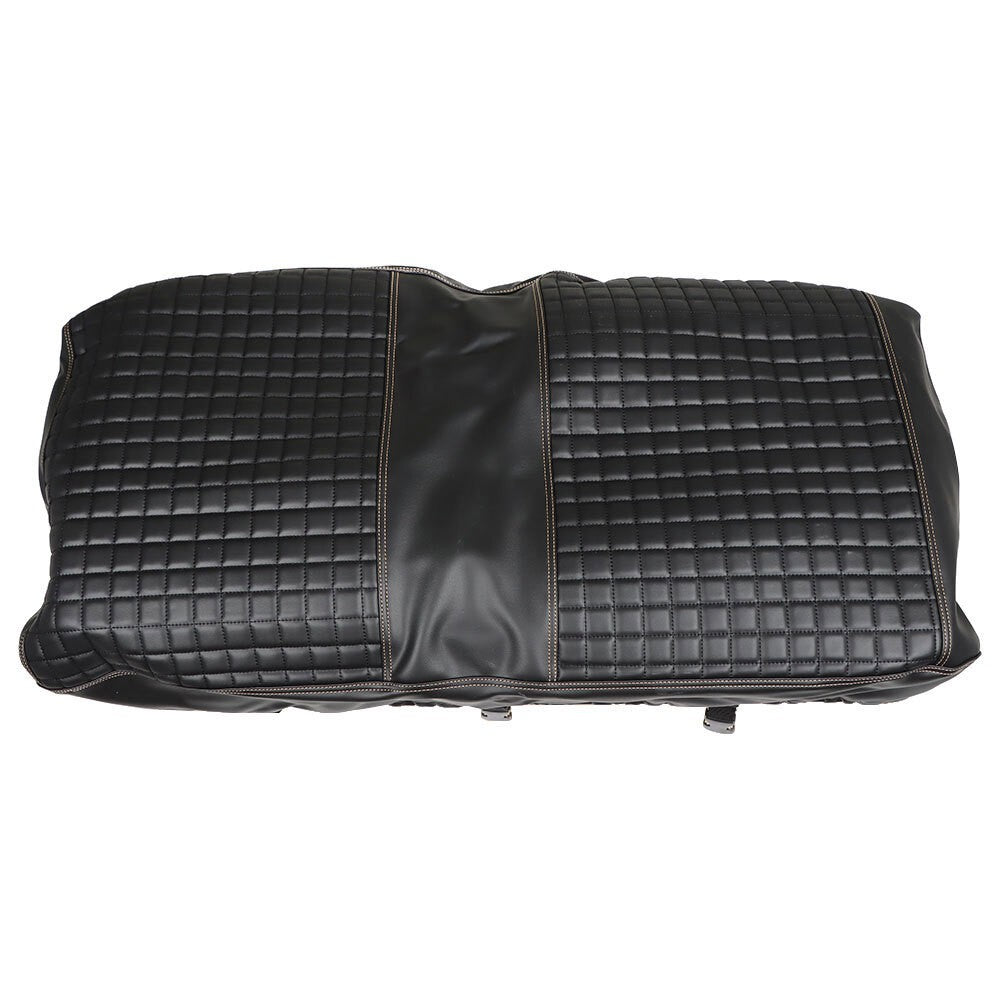 Front & Rear Seat Covers Black Diamond Stitch EZGO Medalist TXT 94-13