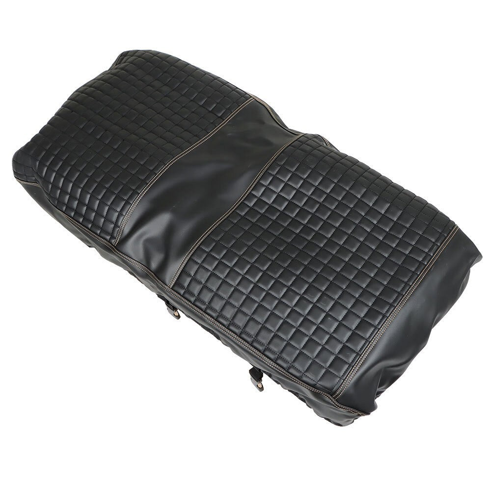 Front & Rear Seat Covers Black Diamond Stitch EZGO Medalist TXT 94-13