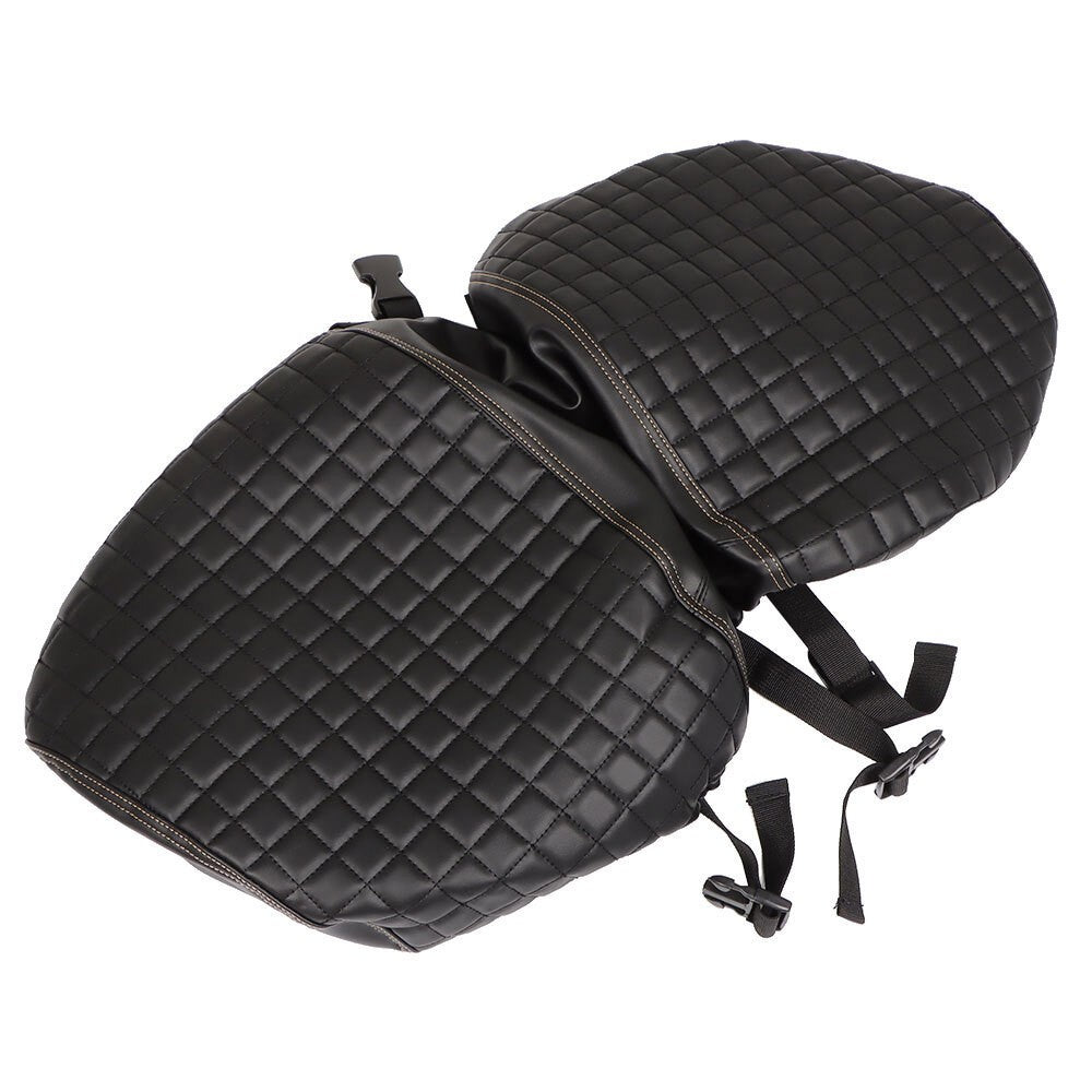 Front & Rear Seat Covers Black Diamond Stitch EZGO Medalist TXT 94-13