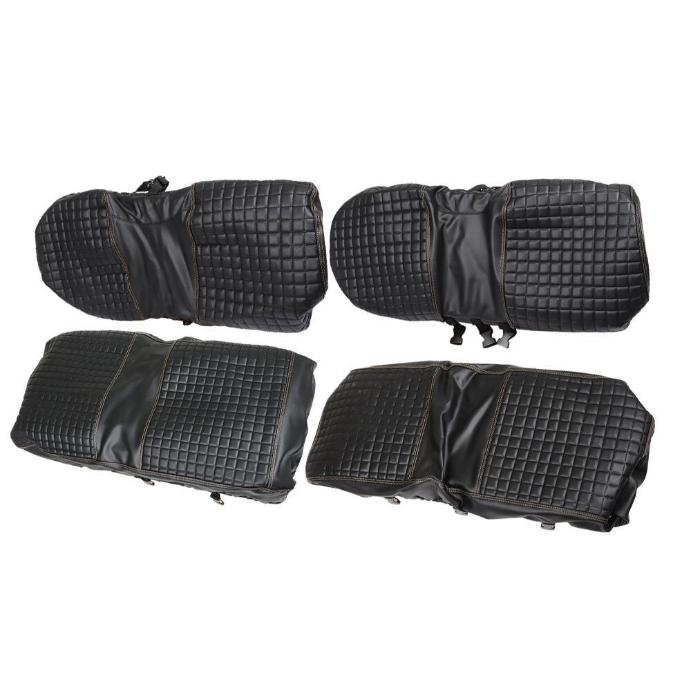 EZGO Medalist TXT 94-13 Front & Rear Seat Cover Black Diamond Stitching