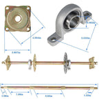 Go Kart Rear Live Axle Kit with Brake, Sprocket, Hub & Chain for Drift Trike