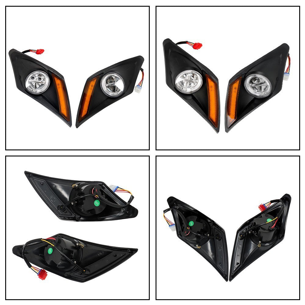 2017+ Yamaha Drive2 LED Deluxe Street Legal Golf Cart Light Kit Set