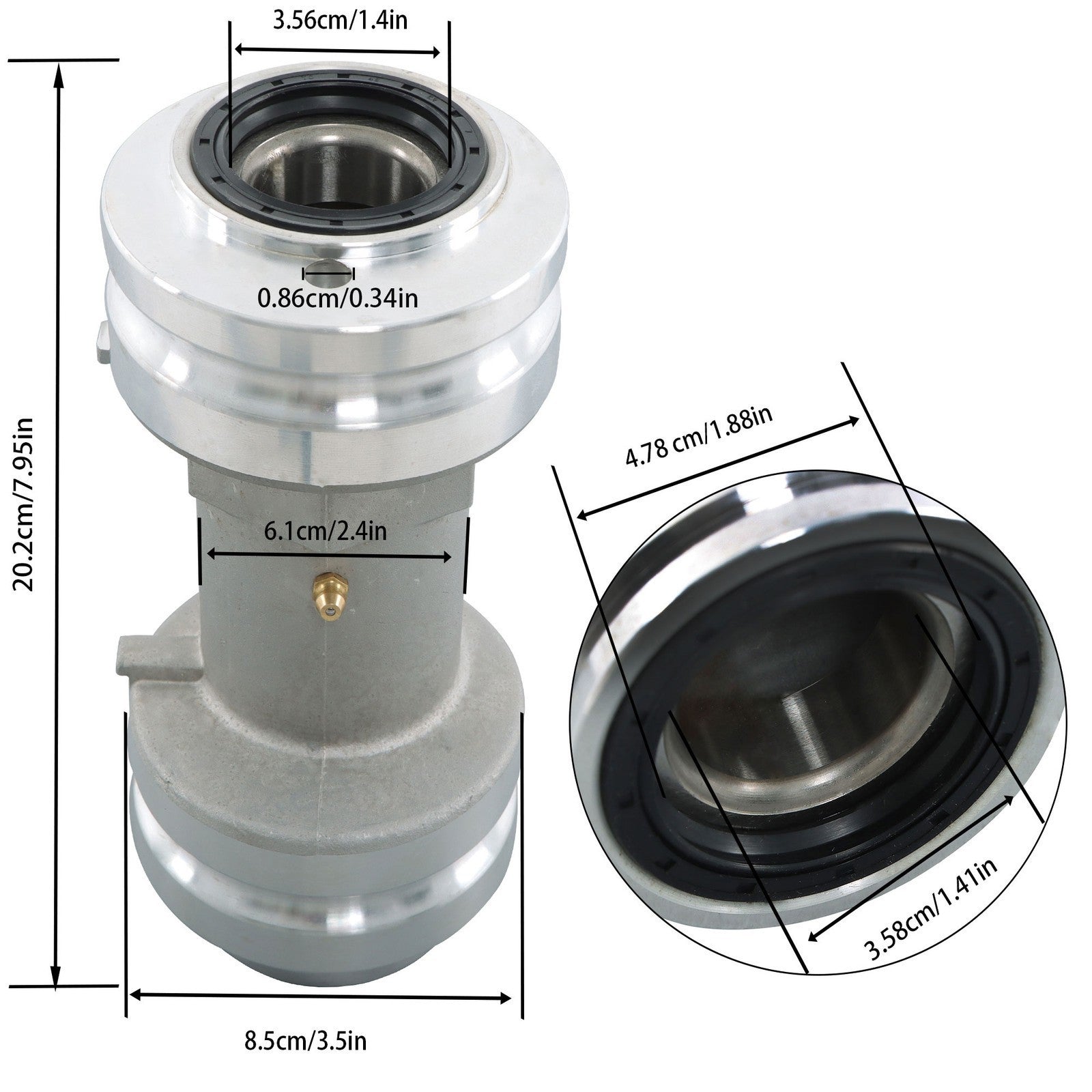Rear Axle Bearing Housing Carrier Hub for Polaris Scrambler 500 1998-2004