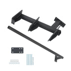 Black Universal 3-Step Bass Boat Trailer Steps Heavy-Duty with Handle