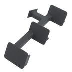 Black Universal 3-Step Bass Boat Trailer Steps Heavy-Duty with Handle