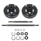 EZGO Rear Axle & Brake Hub Drum Kit 1982-1993 Golf Cart Elec Gas 2-Cycle