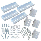 (4) 8" Galvanized Swivel Top Bunk Brackets w/ Hardware for 2x3 Boat Trailer