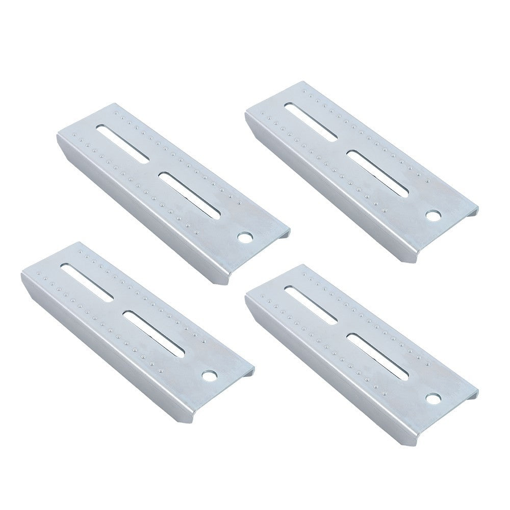 (4) 8" Galvanized Swivel Top Bunk Brackets w/ Hardware for 2x3 Boat Trailer
