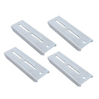 (4) 8" Galvanized Swivel Top Bunk Brackets w/ Hardware for 2x3 Boat Trailer