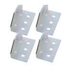 (4) 8" Galvanized Swivel Top Bunk Brackets w/ Hardware for 2x3 Boat Trailer