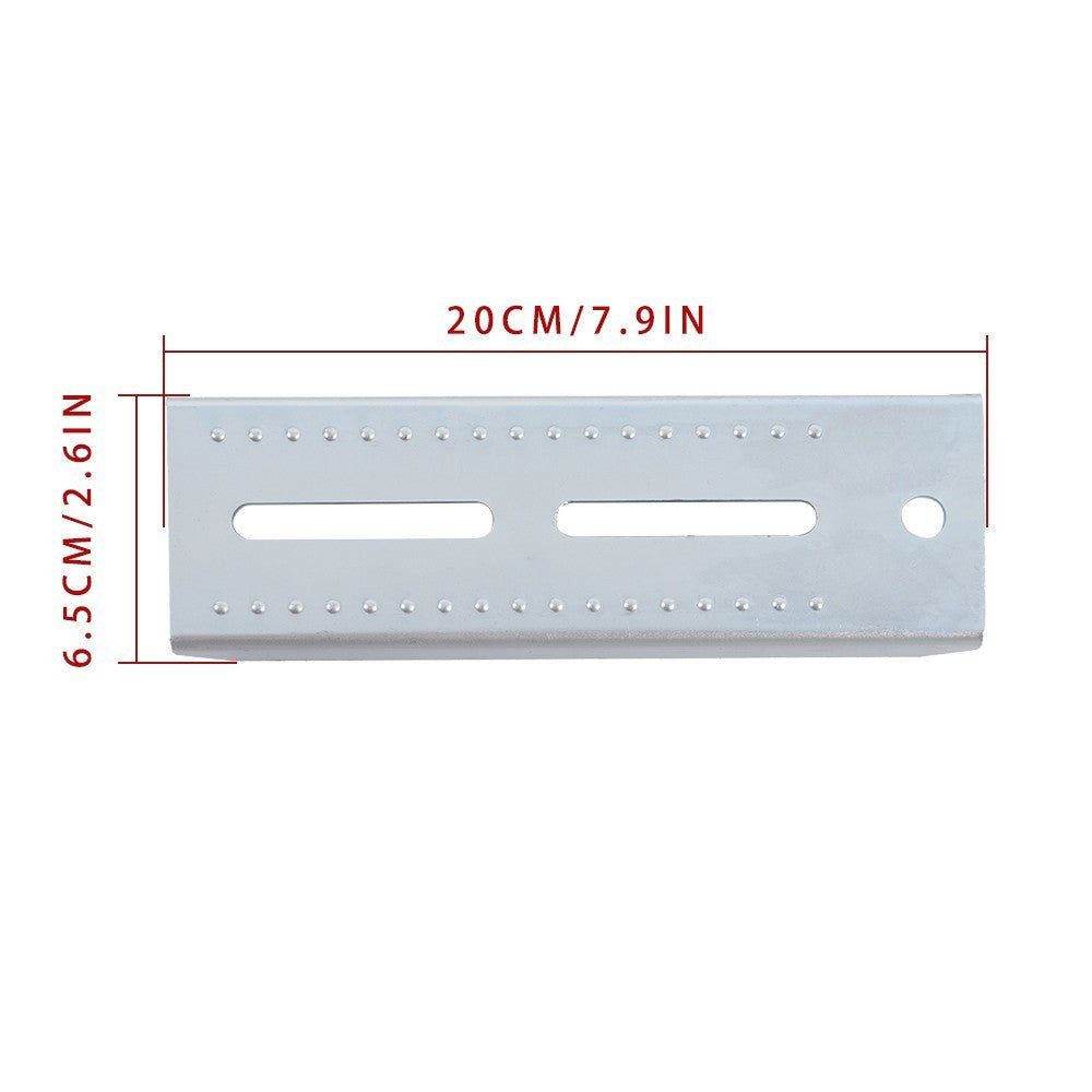 (4) 8" Galvanized Swivel Top Bunk Brackets w/ Hardware for 2x3 Boat Trailer
