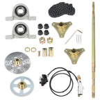 Go Kart Rear Axle Kit 740mm with T8F 58T Chain Sprocket Fit