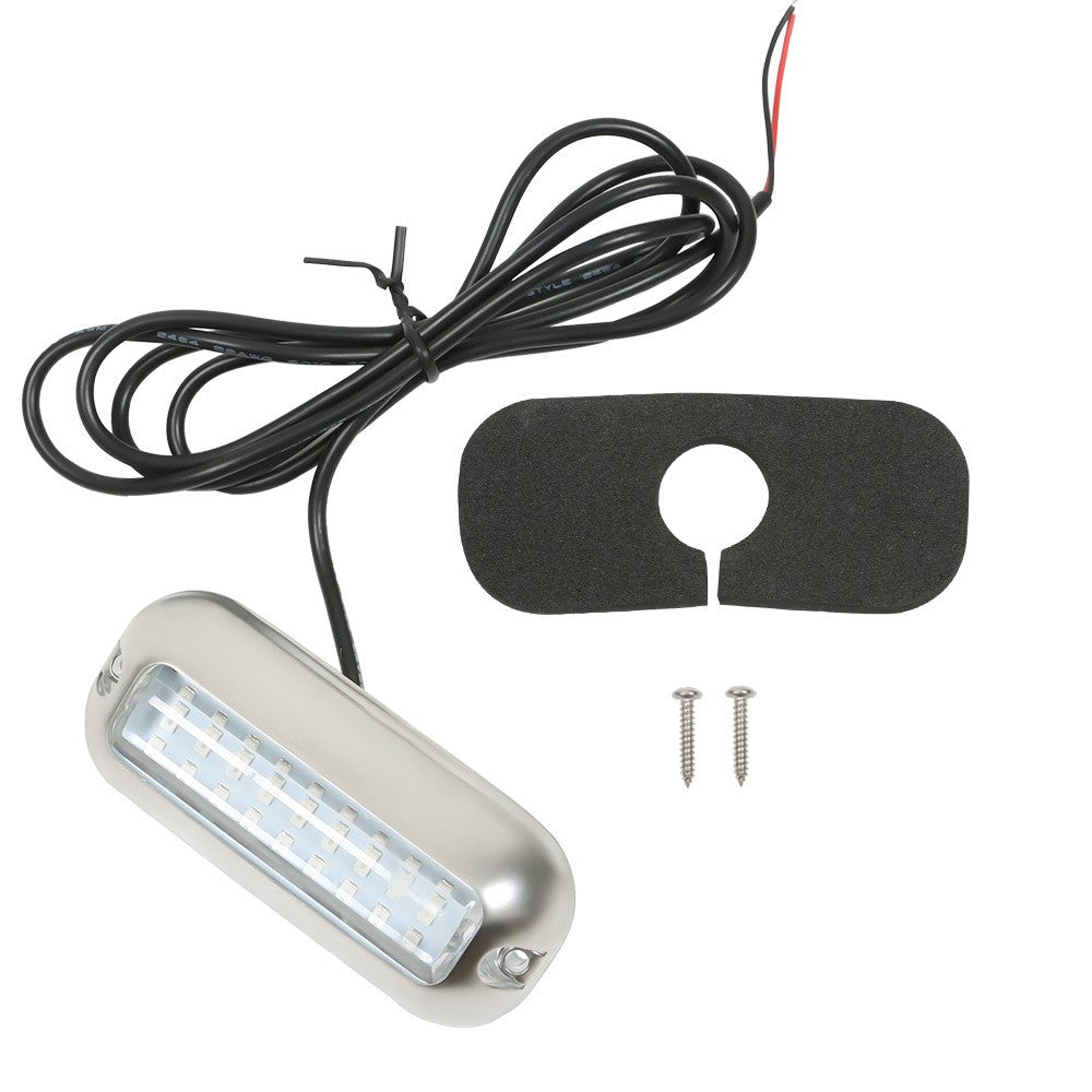 Blue 27 LED Stainless Marine Boat Transom Underwater Light for Pontoon 1PC
