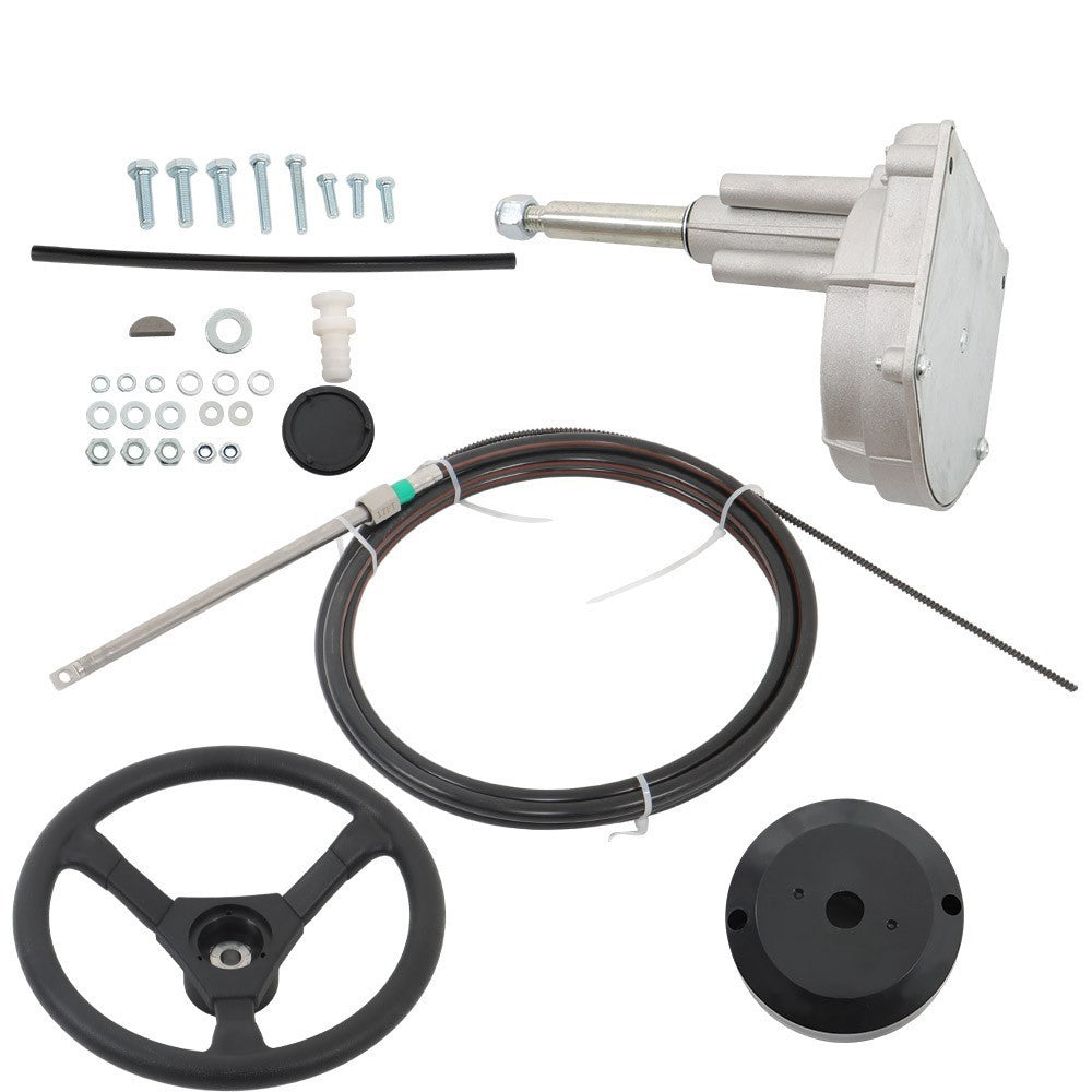 17ft Boat Rotary Steering System Outboard Kit Marine Cable SS13217