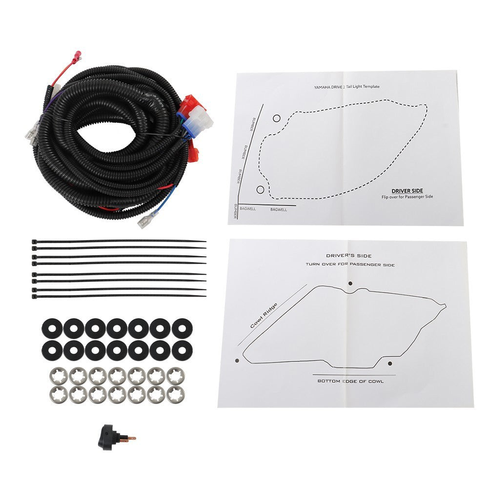 Golf Cart LED Light Kit for Yamaha Drive G2 2017+ with Upgrade Harness