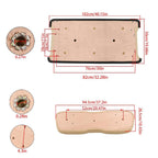 Club Car DS 2000.5+ Beige Front Seat Bottom & Back Cushion Set