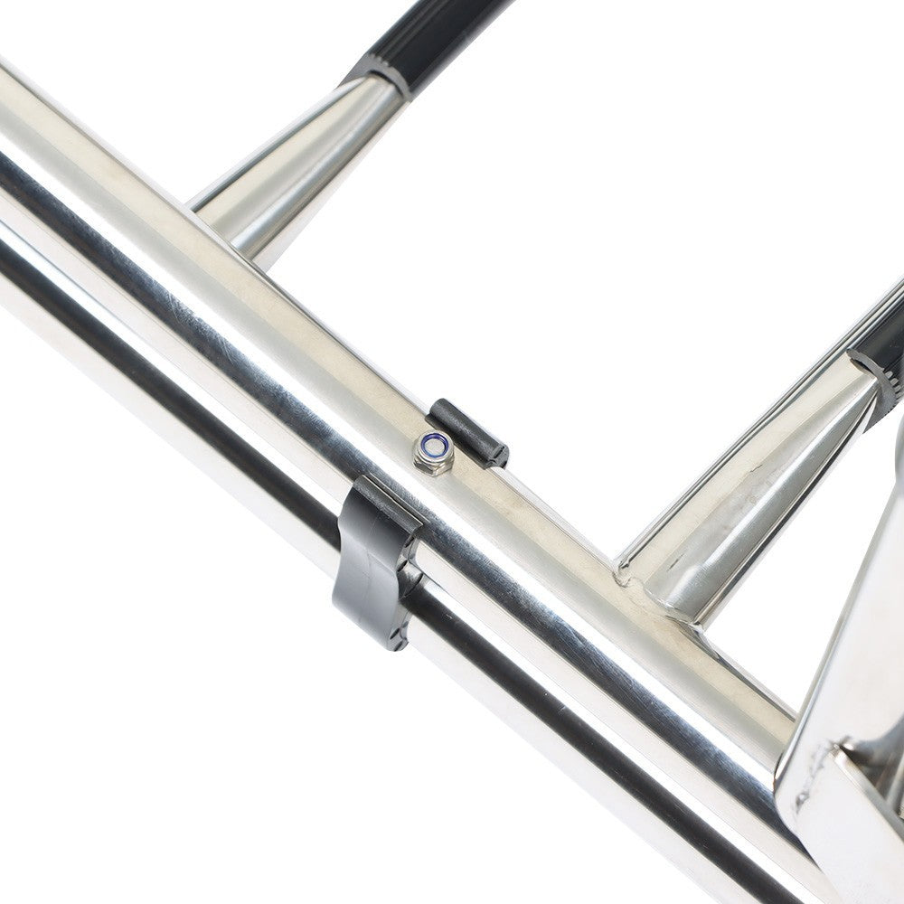 (2 & 3 Step) Durable 304 Stainless Steel Folding Ship Ladder - Sturdy Marine Use