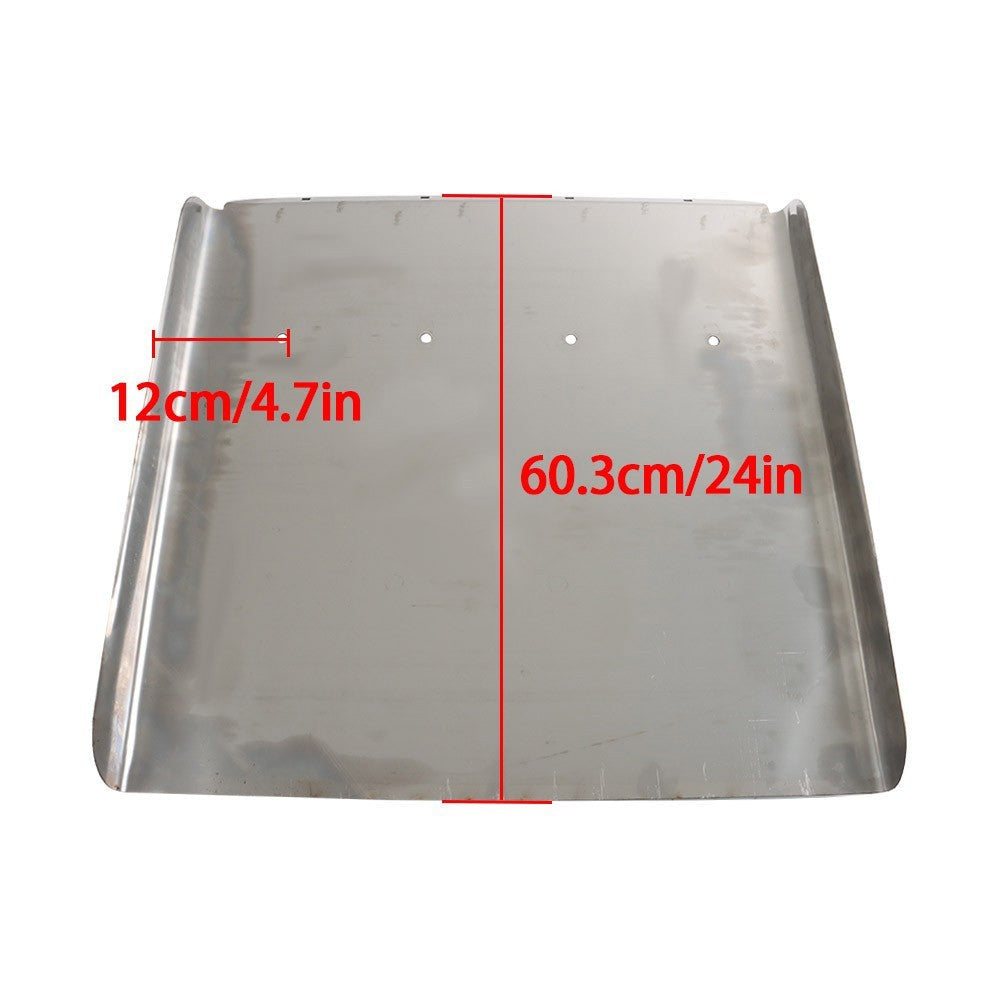 Heavy Duty 24" x 24" Stainless Steel Quarter Fender Pair for Freight Trucks