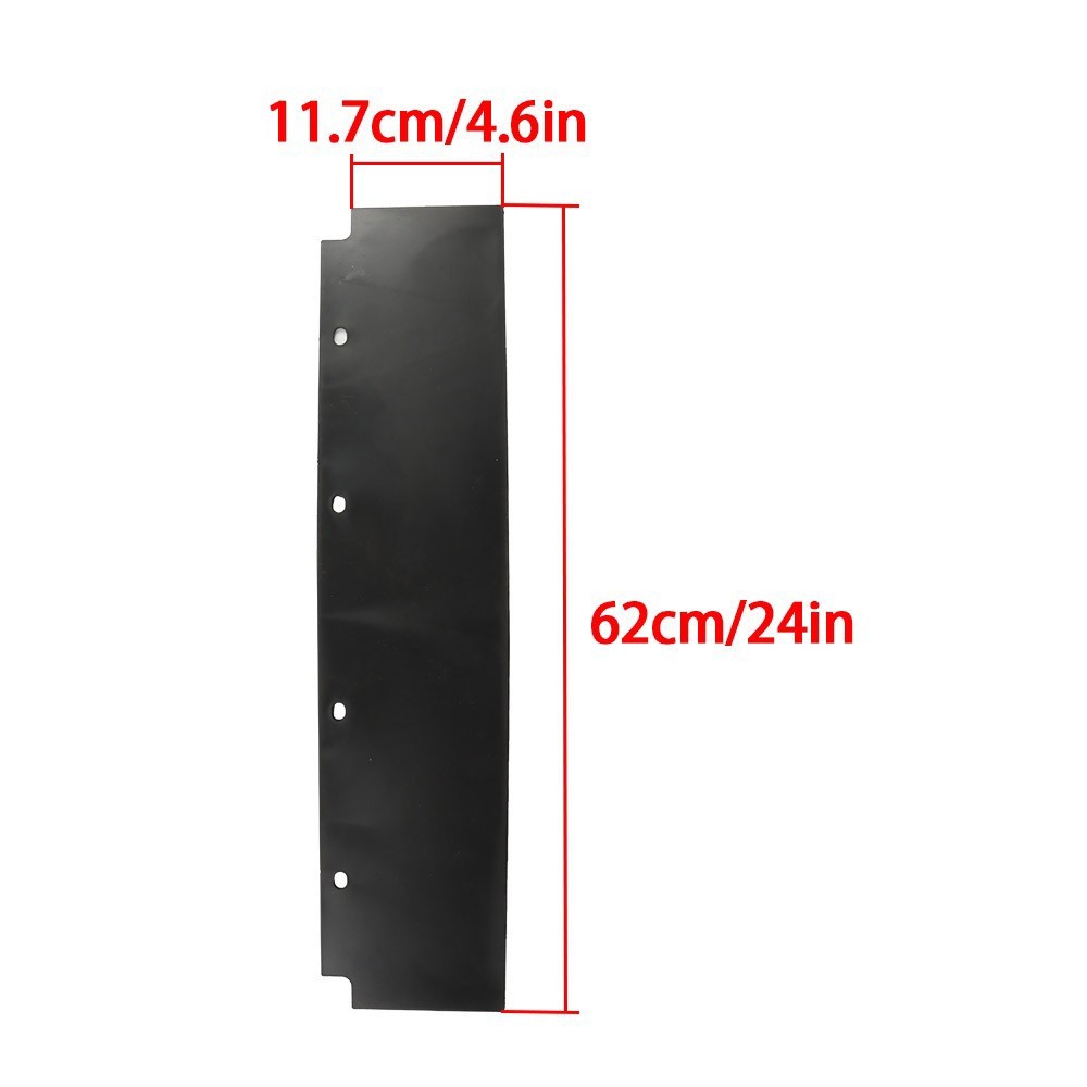 Heavy Duty 24" x 24" Stainless Steel Quarter Fender Pair for Freight Trucks